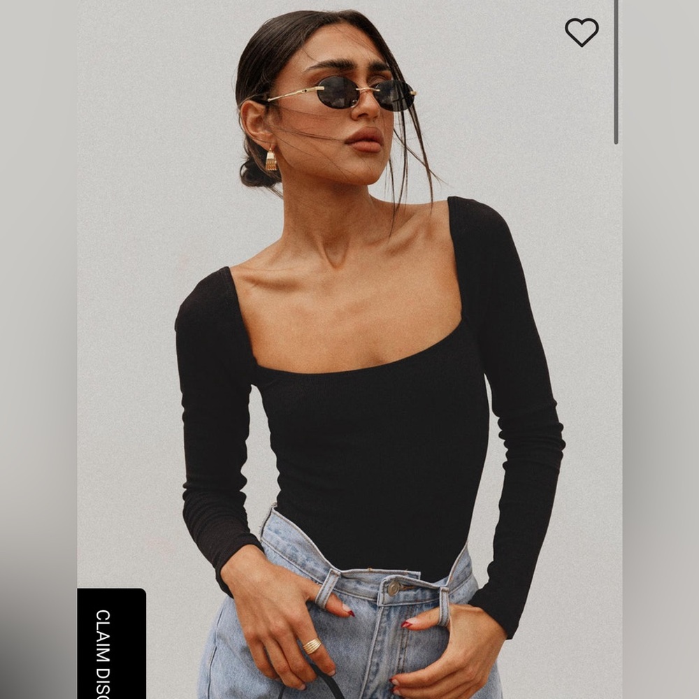 Princess Polly Charlotte bodysuit black
